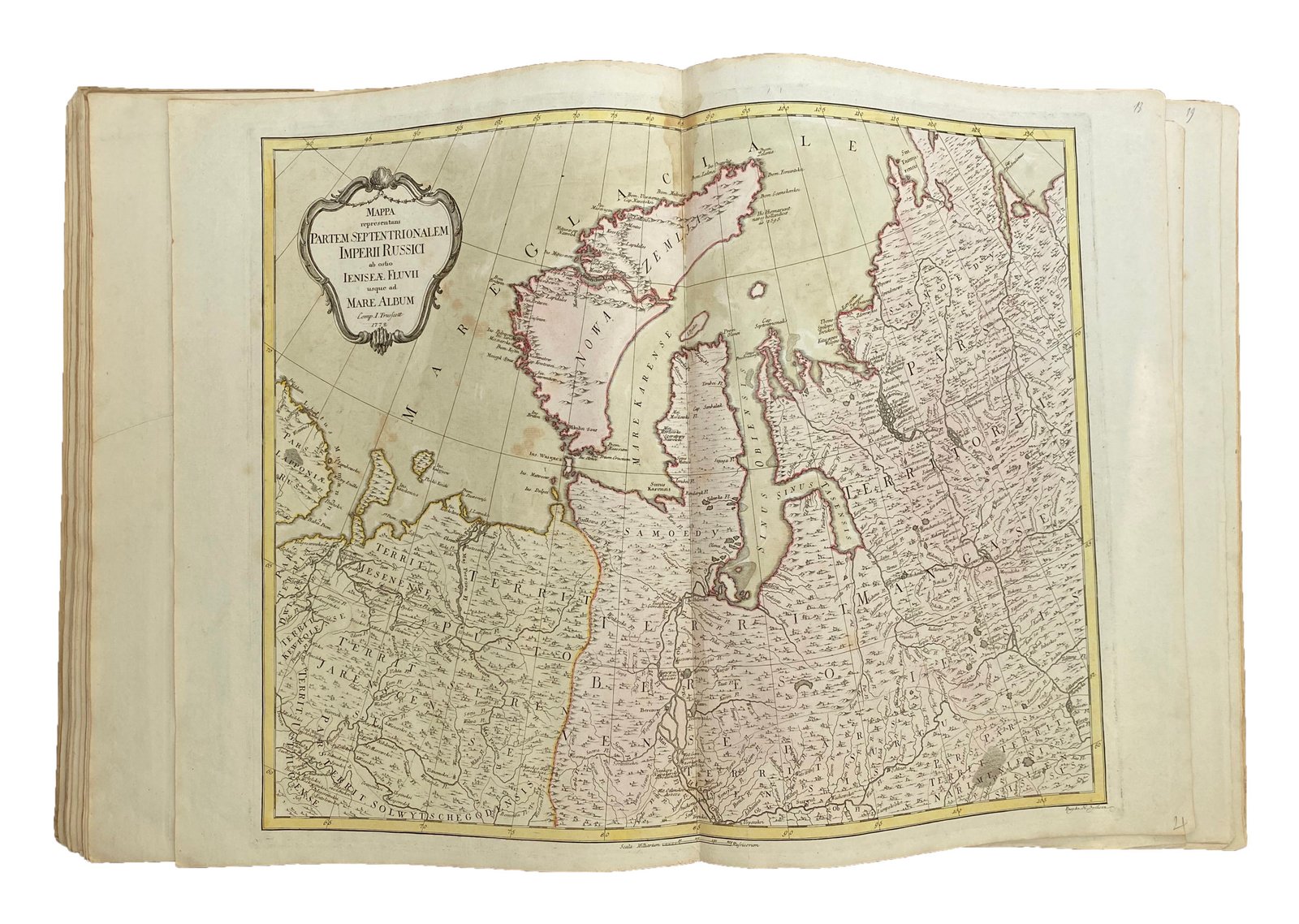 Собрание под одним переплетом карт XVII — XVIII веков, имеющих отношение к Российской империи.