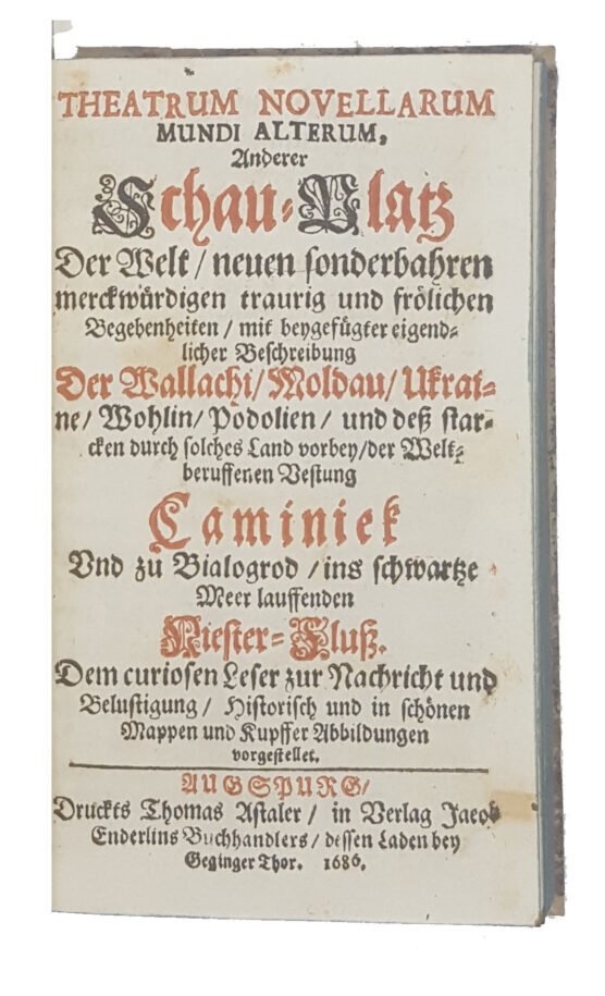 theatrum novellarum mundi alterum  Augspurg,  1686