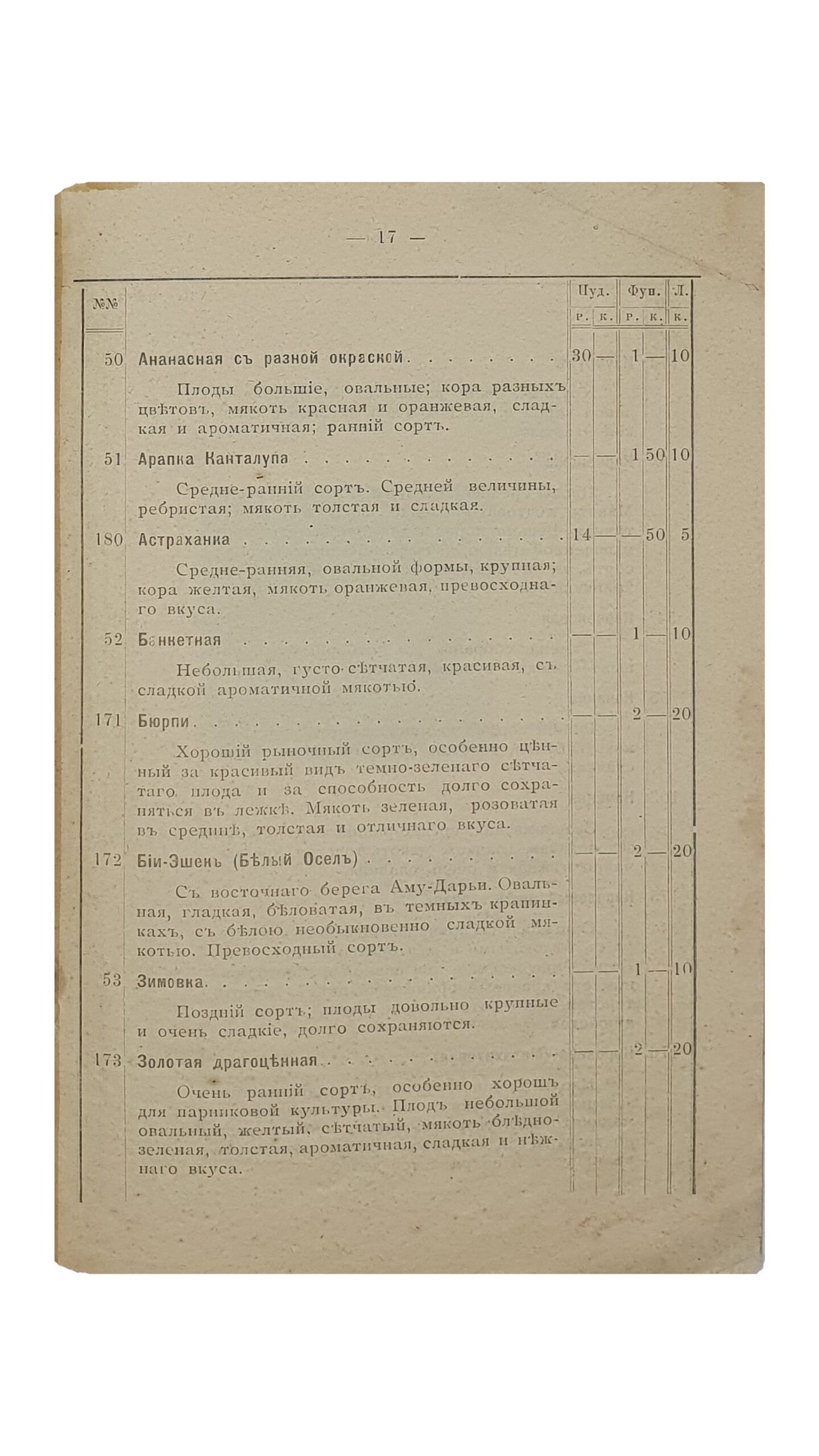 ПРЕЙС-КУРАНТ  Семенного Хозяйства и Семенной торговли Фёдора Ильича Меркулова на 1914 год в г.Ногайске , Таврической губернии.  ХАРЬКОВ. Типография М.Г. Ковалёва.  1914.