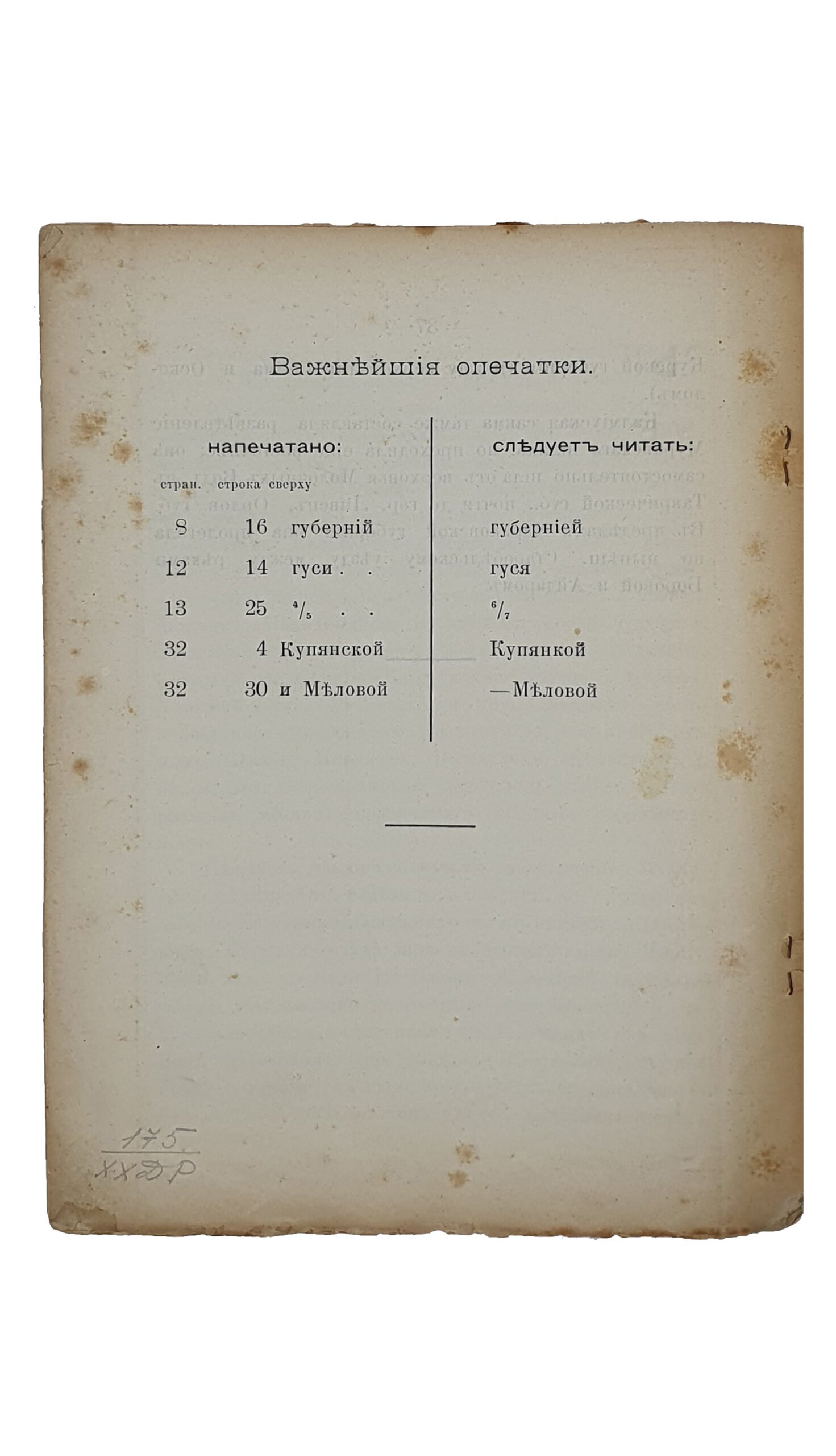 Подпрятов П.М.  ХАРЬКОВСКАЯ ГУБЕРНИЯ. Популярный Географический Очерк. ( С картой ).  АХТЫРКА.  Типография И Е. Пензнера. 1905.