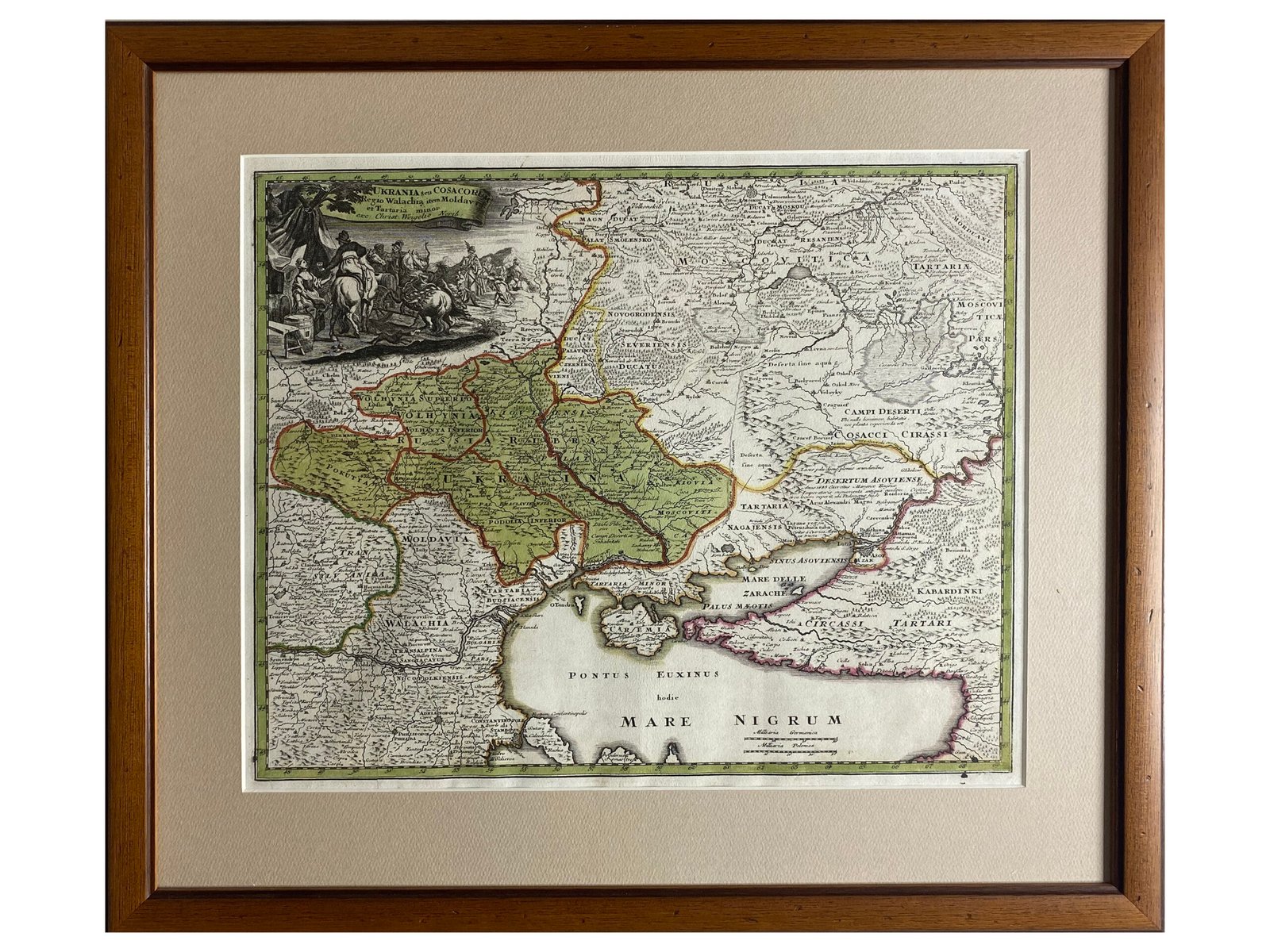 UKRANIA  seu  KOSACORUM.  Regio Walachia item Moldave et Tartaria minor.