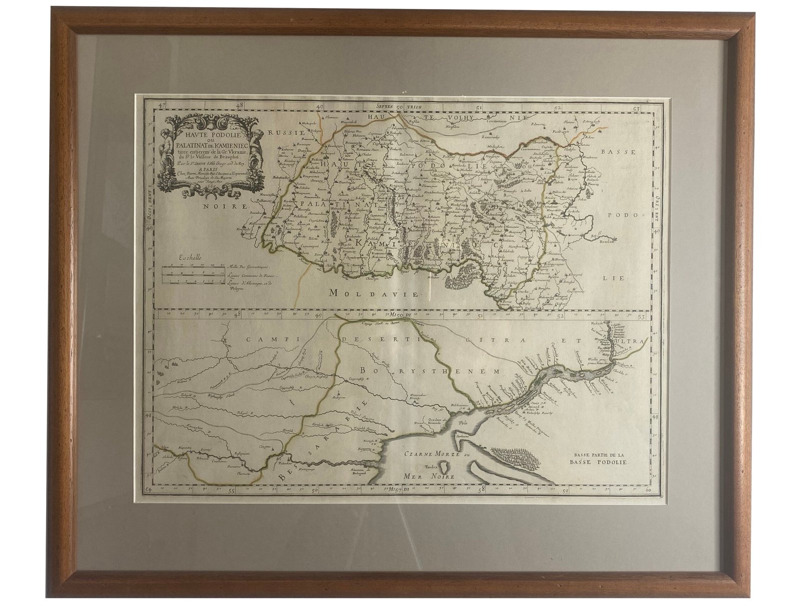 HAVTE  PODOLIE , ou PALATINAT de KAMIENIEC.  1665.