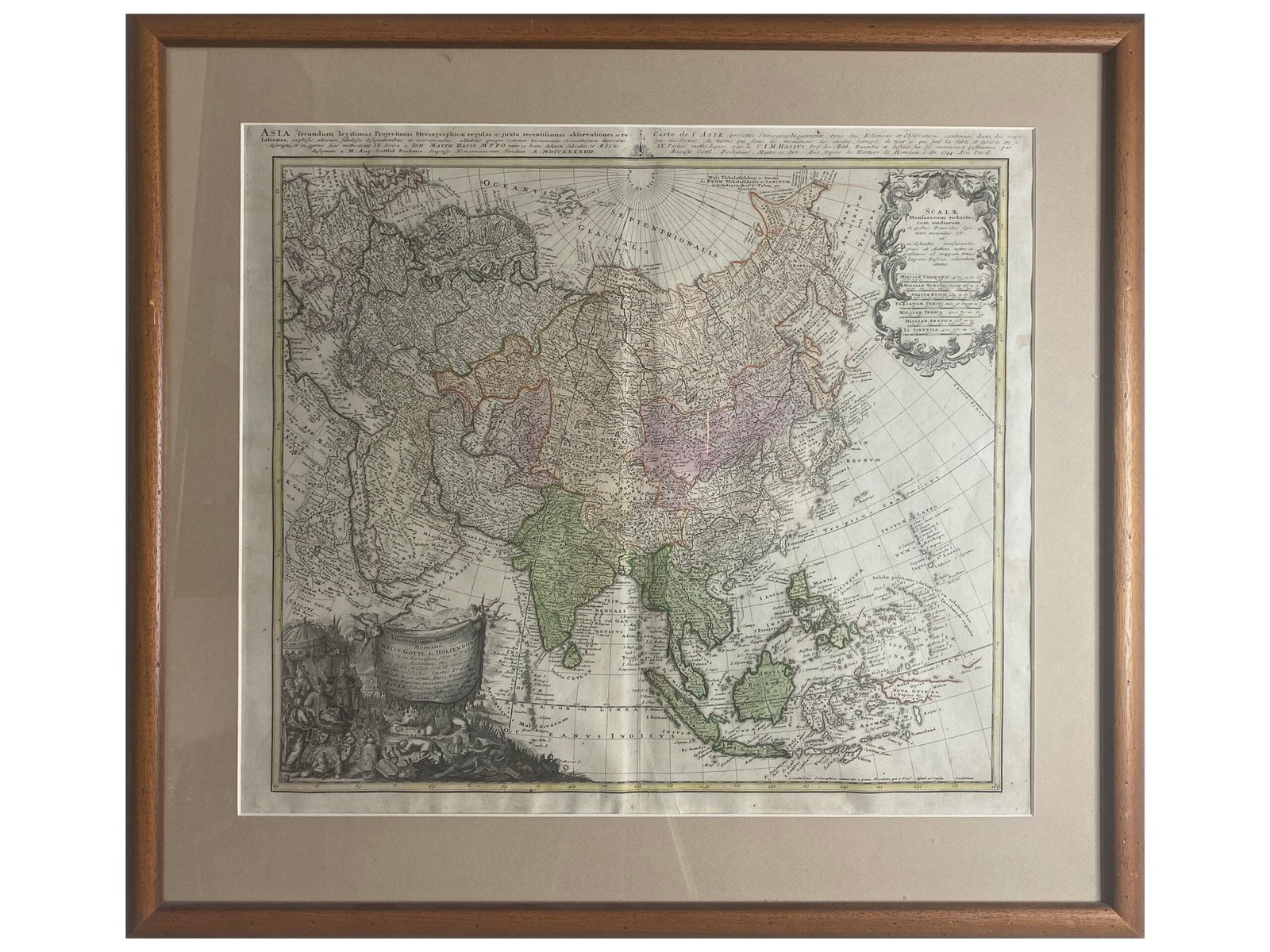 ASIA , fecundurn legitimas Progectionis Stereographic ae regulas et guxta recenlifsimas obfervationes et relationes.