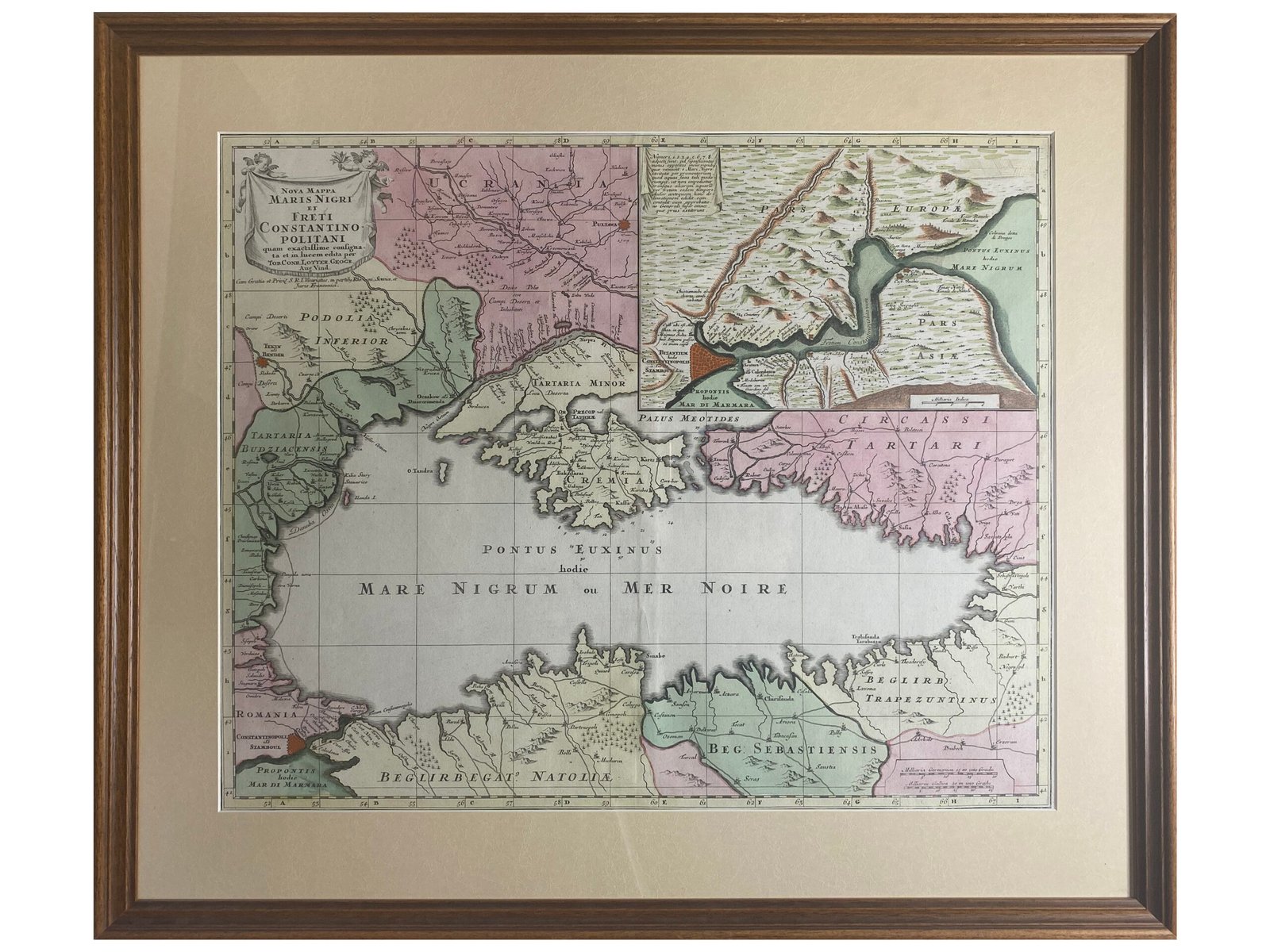 Nova Mappa  MARIS NIGRI et Freti  Constantinopolitani.