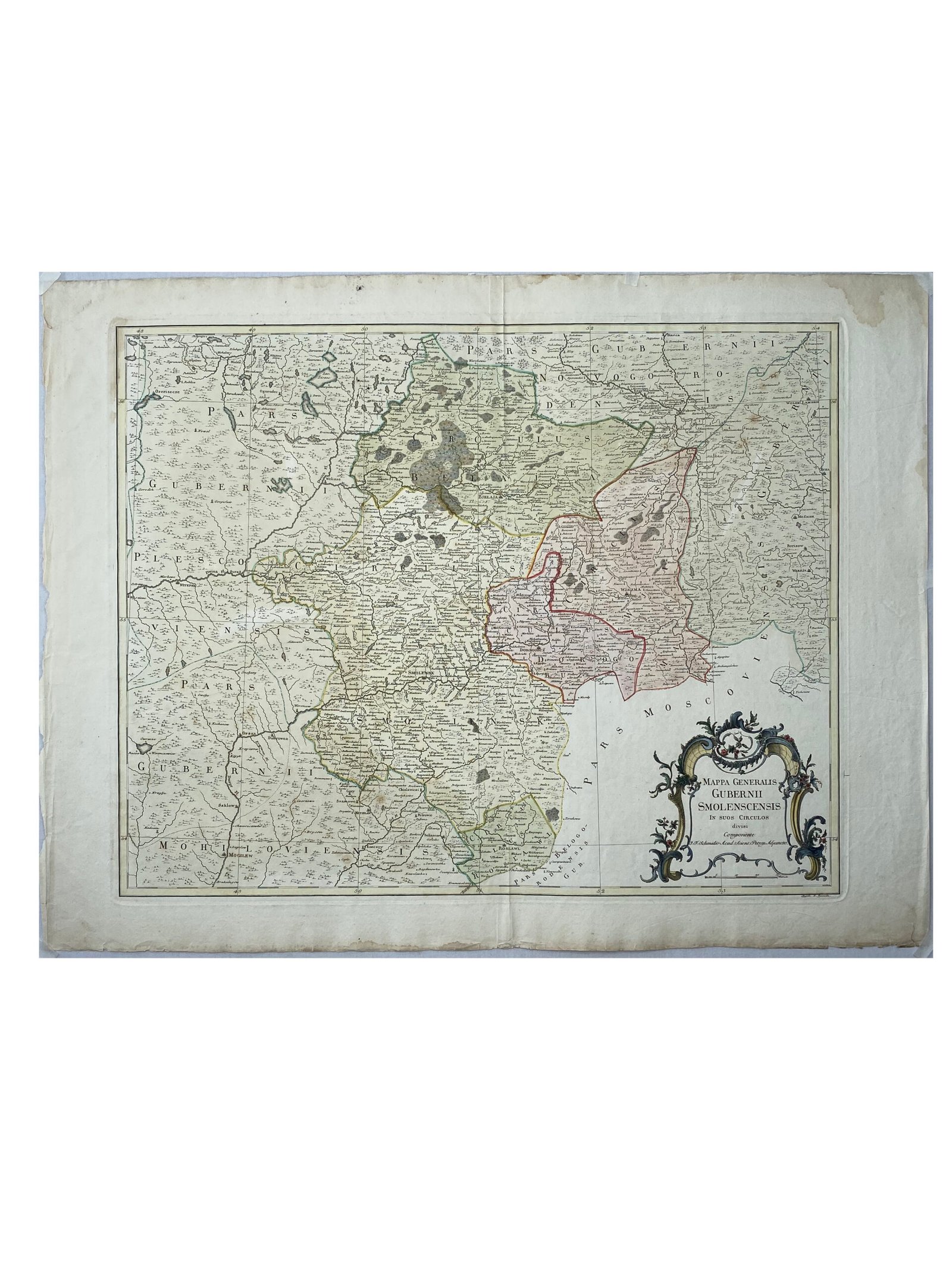 Mappa Generalis Gubernii Smolenscensis.Schmidt.