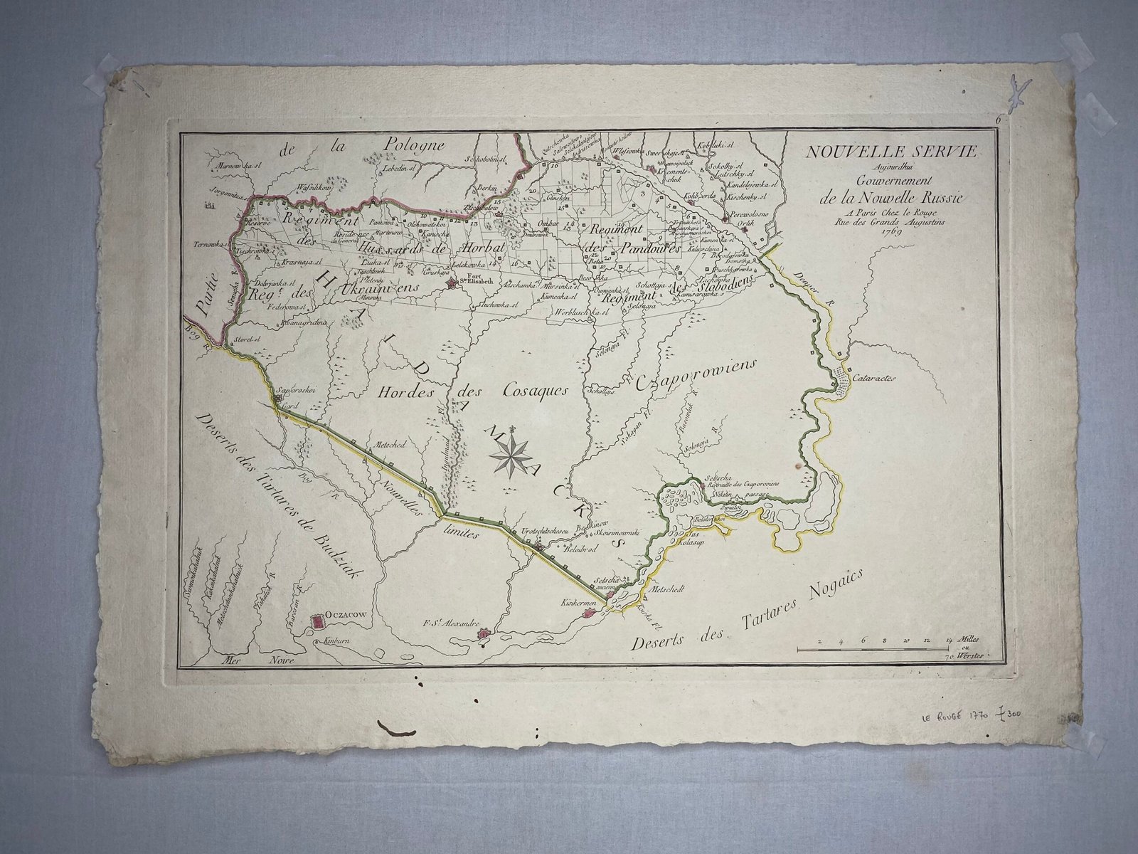 Nouvelle Servie Gouvernement de la Nowelle Russie Paris le Rouge 1769.