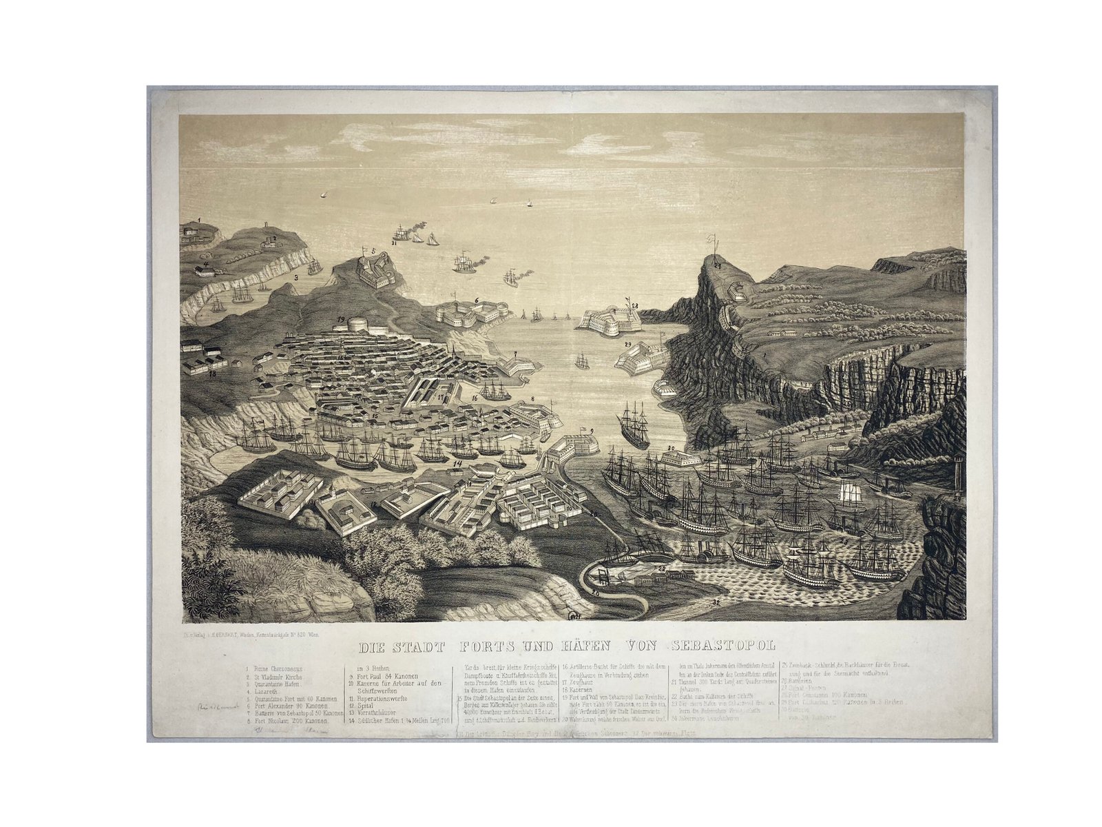 Гравюра форт Севастополь