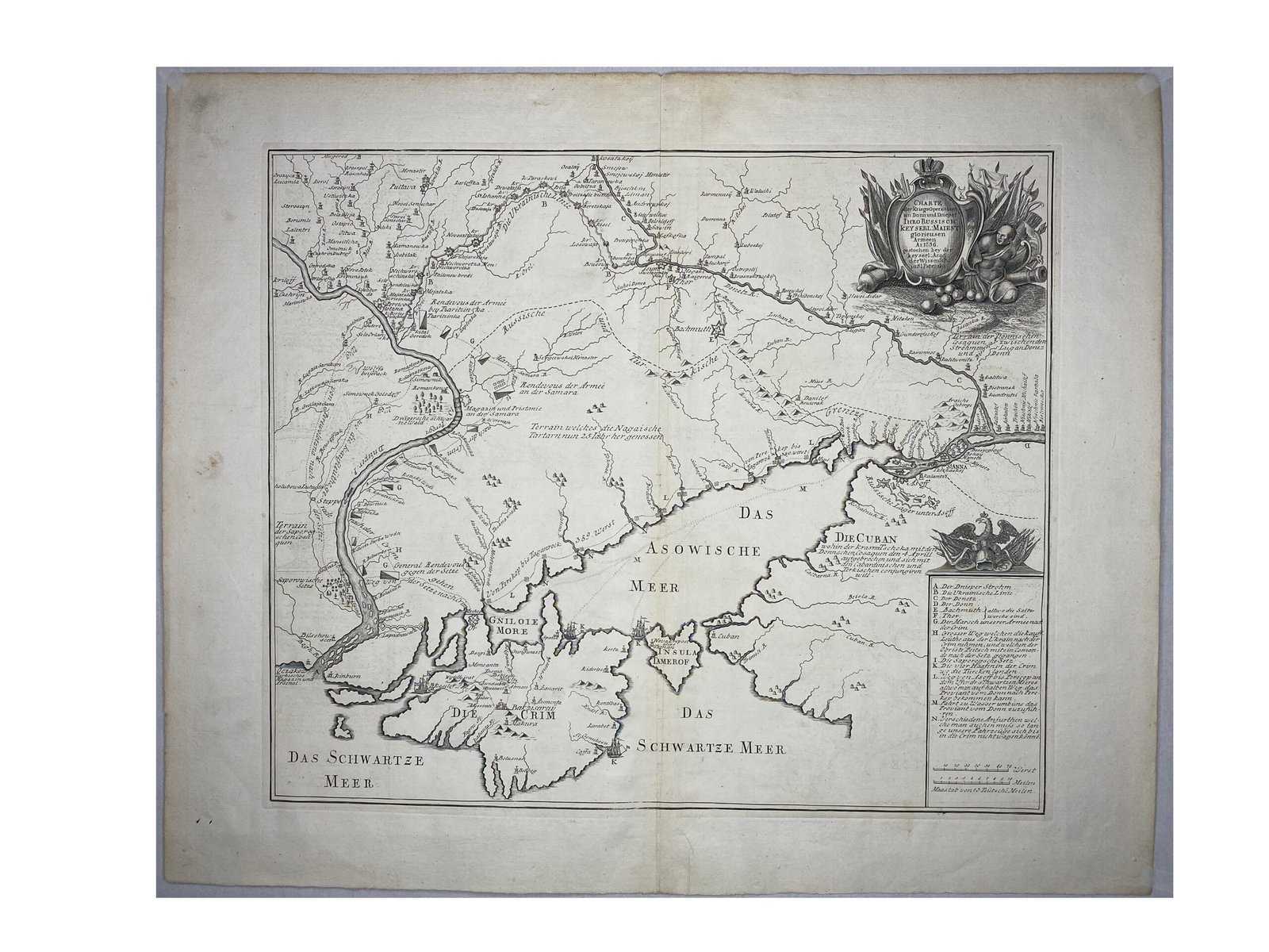 Дон Днепр Русско-Турецкая война СПБ 1736