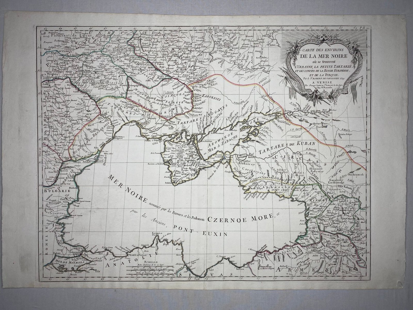 Черное море Украина.de la Mer Noire Vaugondy