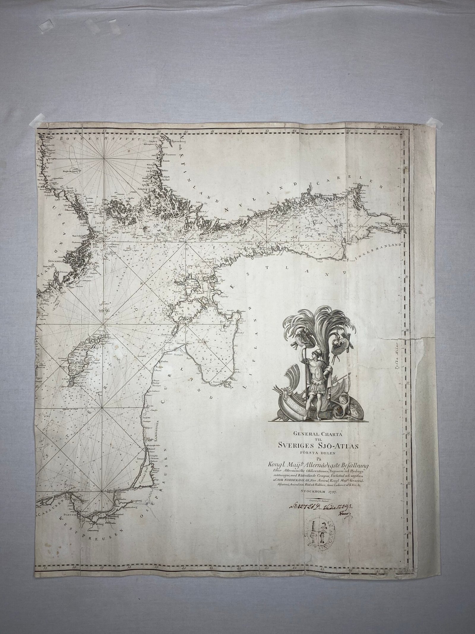 General Charta Sveriges Sjo-Atlas,Stockholm,1797