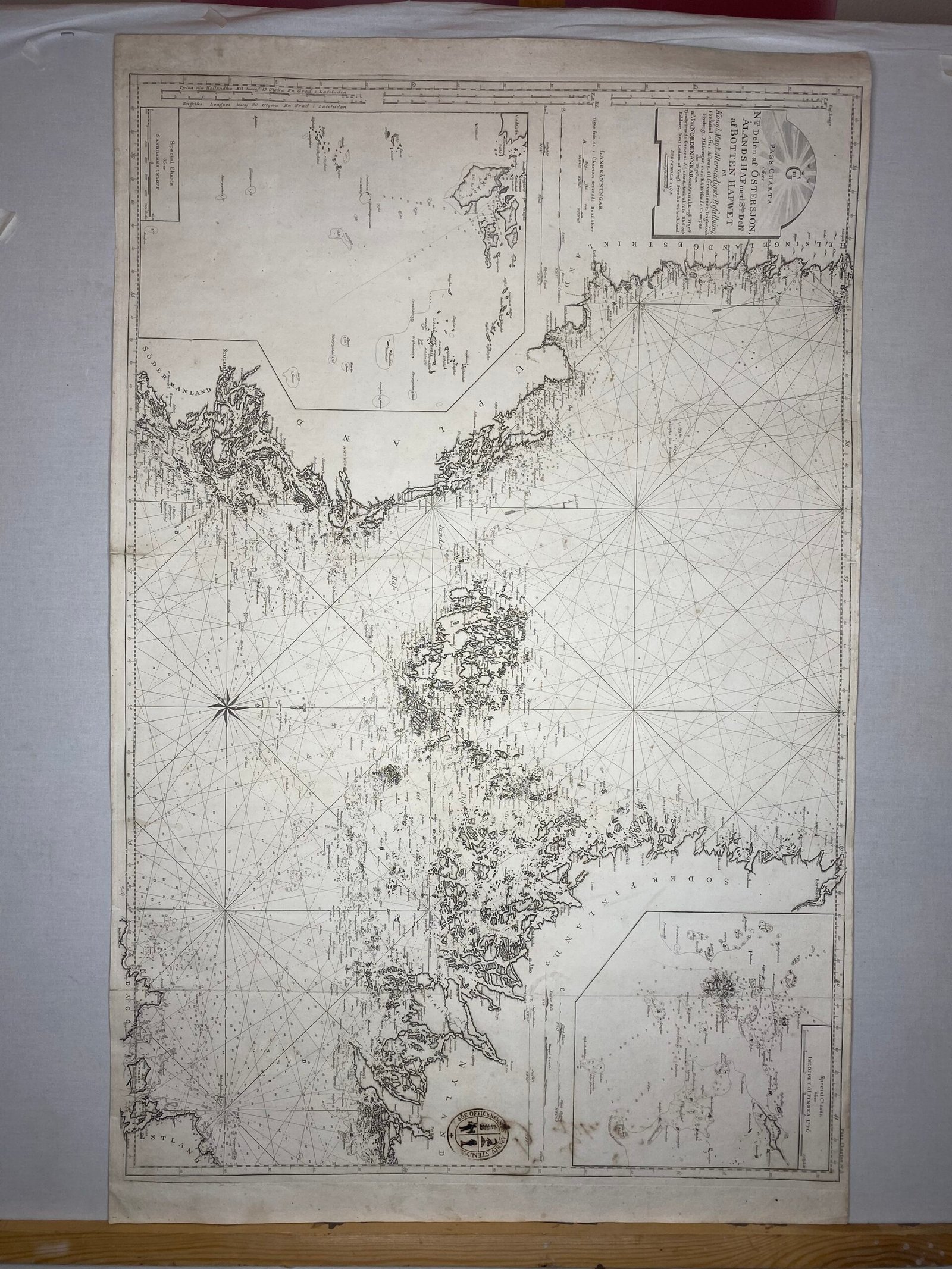 Ostersjon,AlandsHaf,Botten Hafwet.Stockholm 1790