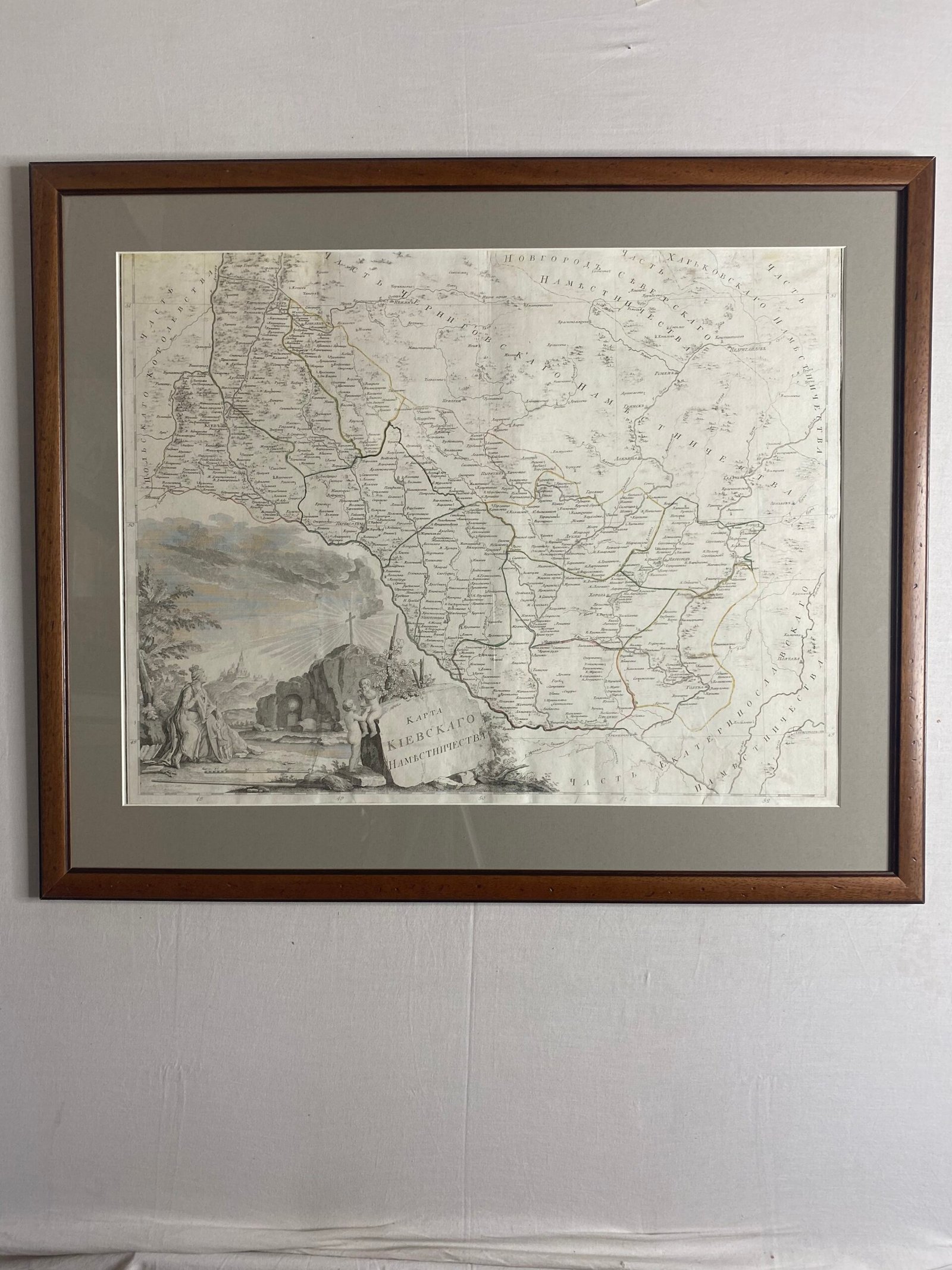 Карта Киевского наместничества.