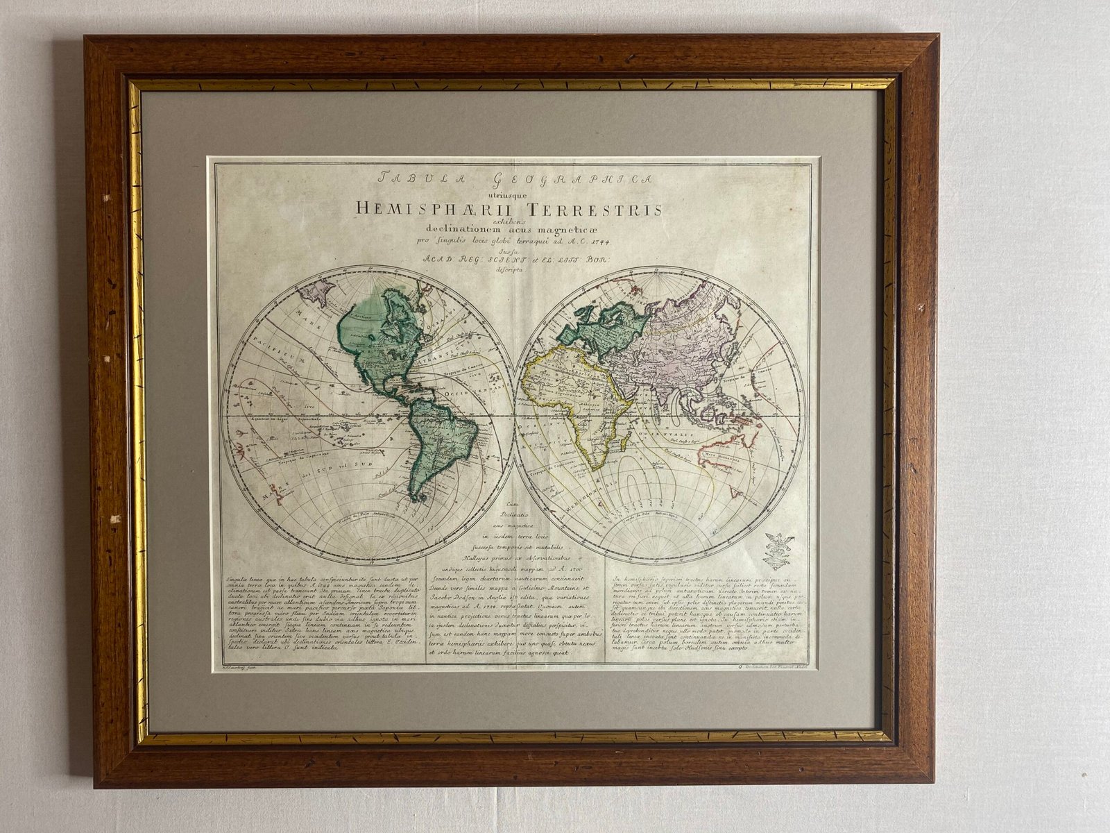 Hemispharii Terrestris 1744.